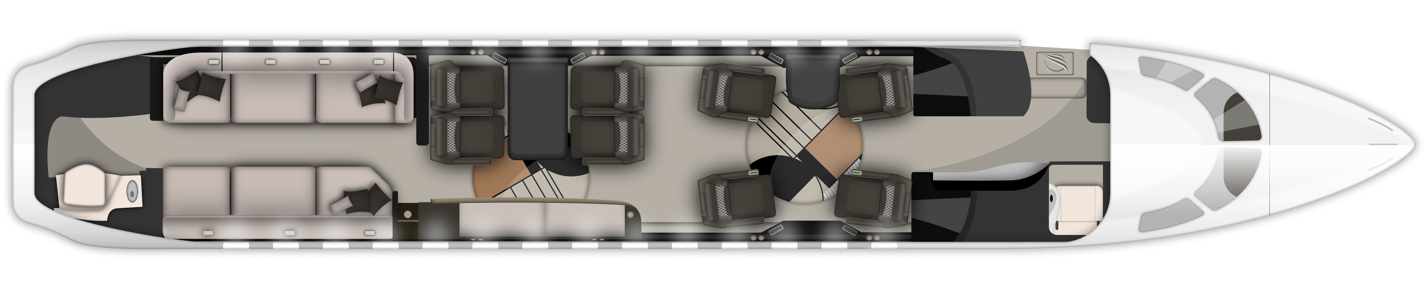 Floor Plan Dassault Falcon 7X