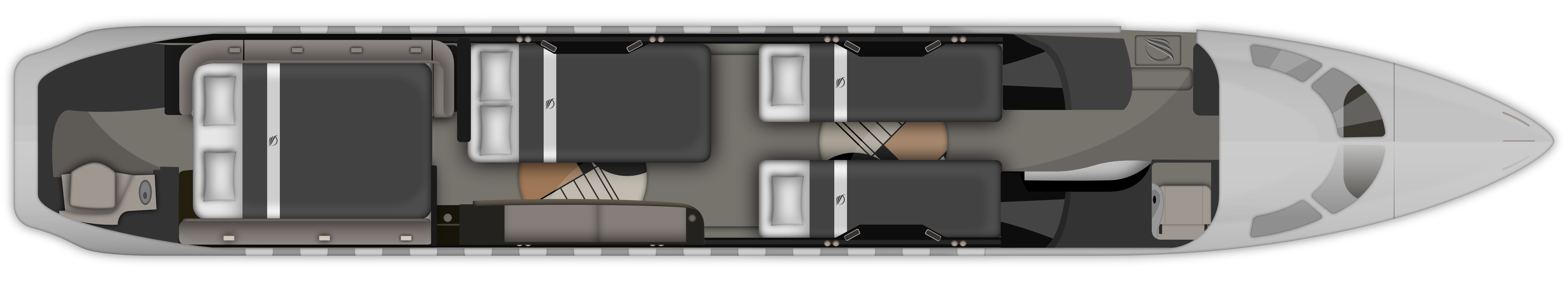 Floor Plan Dassault Falcon 7X