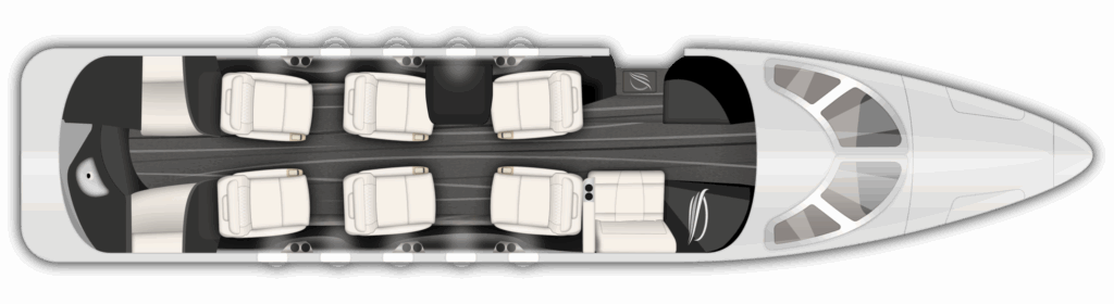 Floor Plan Cessna Citation Latitude 9H-J4K